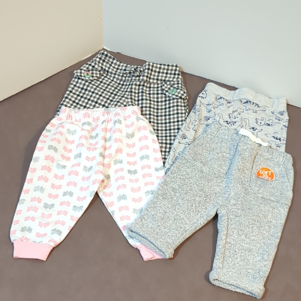 Rena Rofe Jumping Beans Pants Bottoms Girl 6-9 months lot of 4